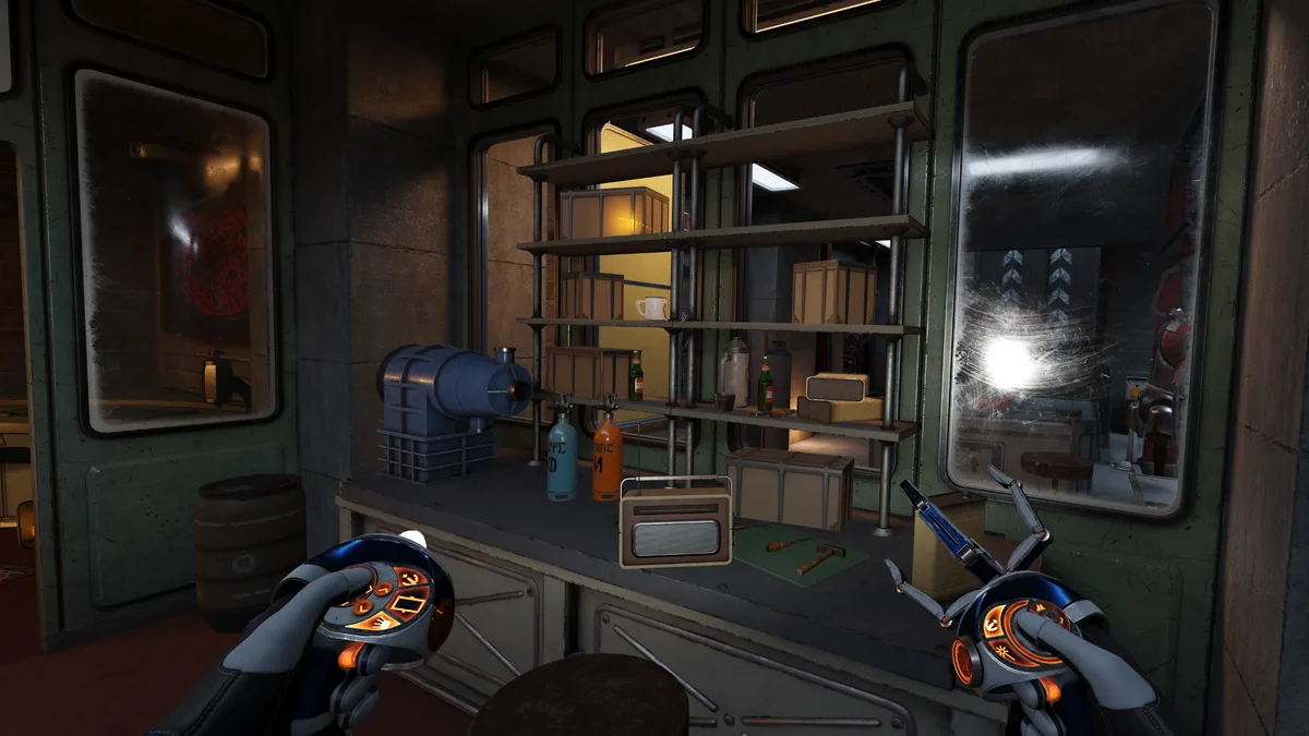 Interactive machinery inside a Volgravian facility