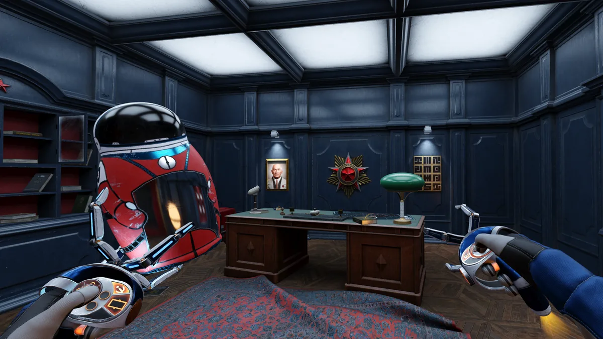 A Volgravian office and experimental device